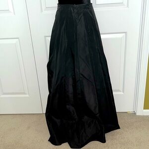 Long formal taffeta~like skirt